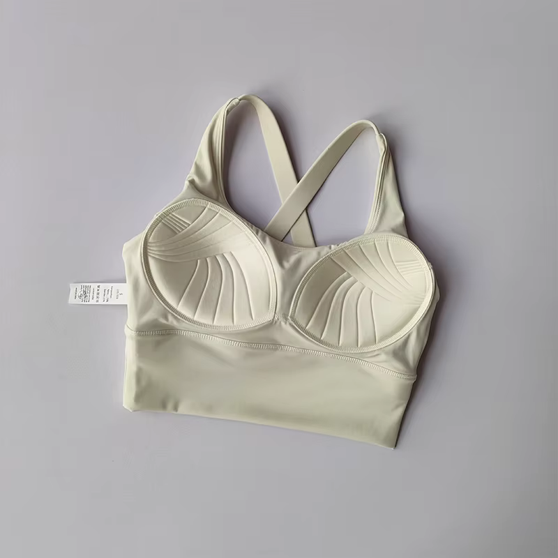Soutien-gorge de sport à coussin fixe, sous-vêtements professionnels haute résistance, antichoc, pou