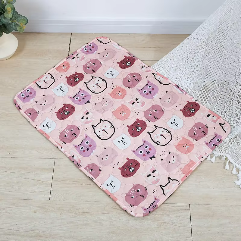 Tapis de pipi lavable pour animaux de compagnie, tapis réutilisable pour chiens, lit d'urine lavable