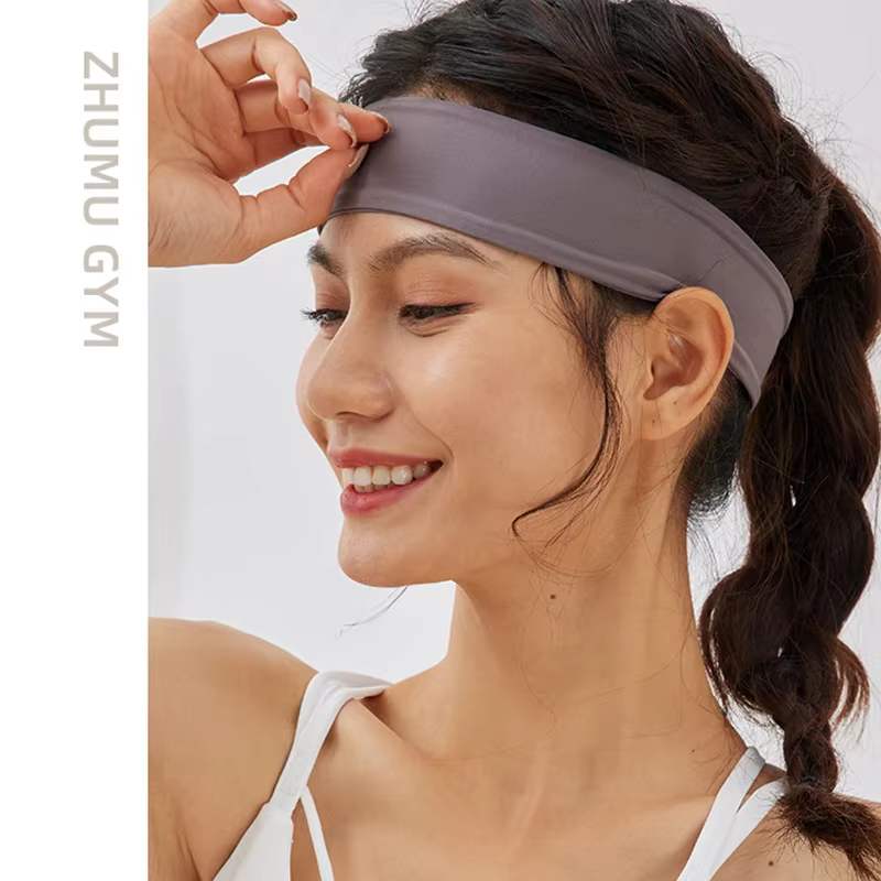 Bandeau élastique de yoga à haute élasticité, éblla transpiration, couleur unie, pour le sport, la c