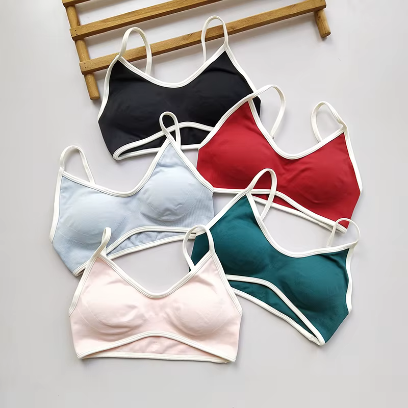 Soutien-gorge de Sport athlétique rembourré, antichoc, sans couture, Sexy, dos nu, pour femmes, entr