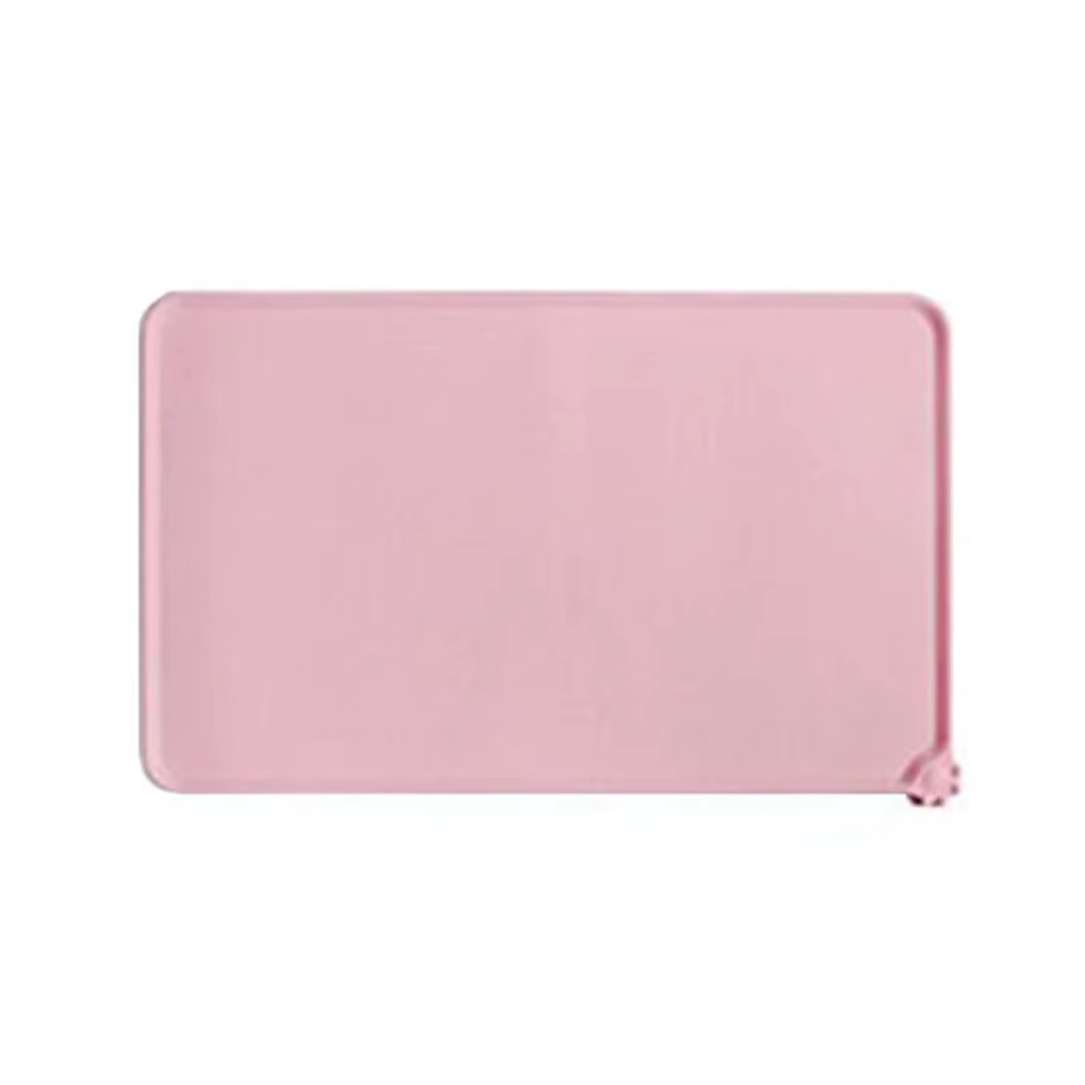 Tapis d'alimentation imperméable pour animaux de compagnie avec bords surélevés élevés, bol d'eau po