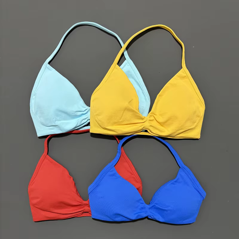 Soutien-gorge de Sport à bretelles dos nu Yoga soutien-gorge de gymnastique Scrunch push-up bonnets