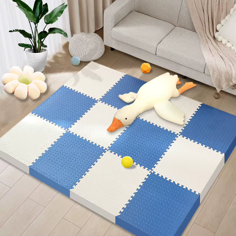Tapis de jeu pour bébé épais de 2.5cm, carreaux en mousse EVA, Puzzle antidérapant imbriqué, pour ch