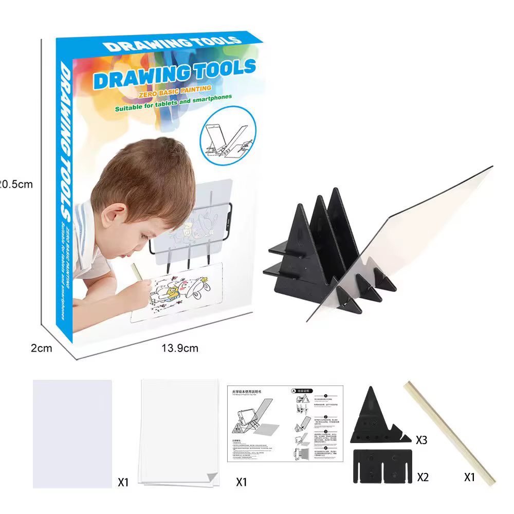 Planche à dessin pour enfants, outils de dessin, Projection de peinture, copie, Table d'apprentissag