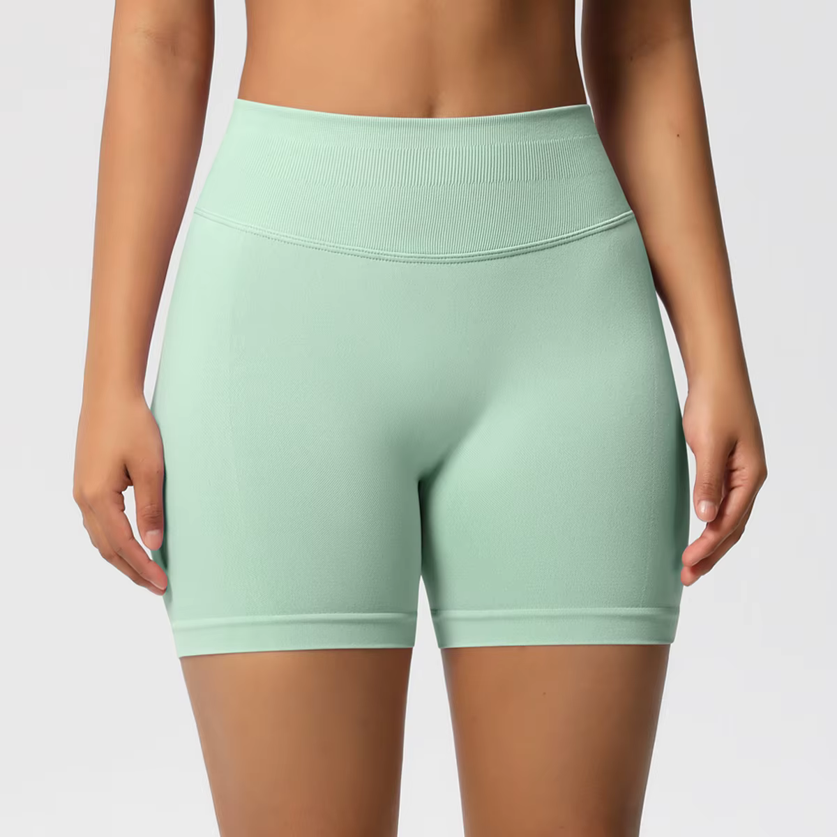 Short de sport taille haute pour femmes, short slim respirant et confortable, short de sport, vêteme