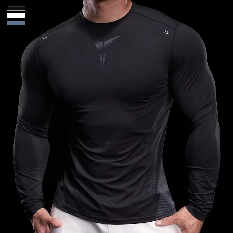 Collants de sport à manches longues pour la course à pied et l'entraînement, vêtements de fitness d'