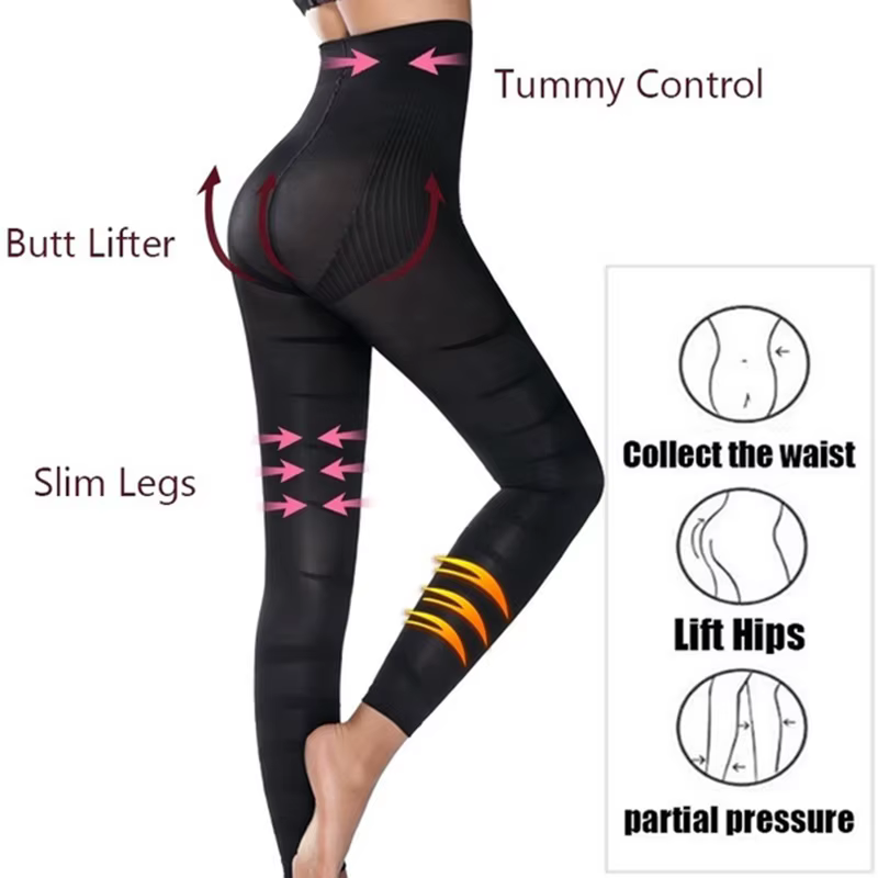 Leggings taille haute pour femmes, sculpture, contrôle ferme des jambes, ventre plat, slim, collants