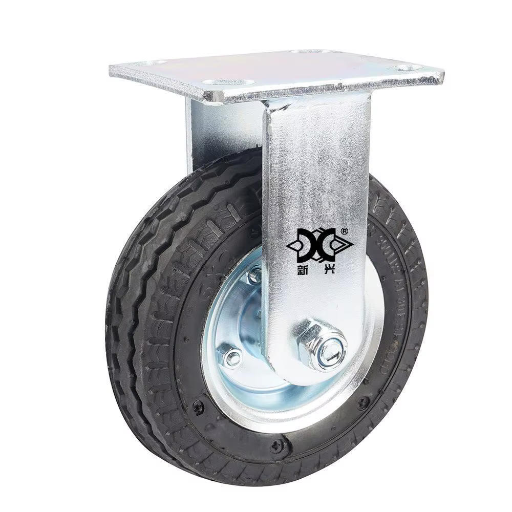 Roue Directionnelle Gonflable en Caoutchouc, Résistante à l'Usure, pour Chariot à Bagages, Rap6 Pouc