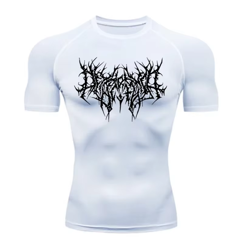 T-shirt de sport à séchage rapide pour homme, t-shirt de compression, maillot de fitness, t-shirts d