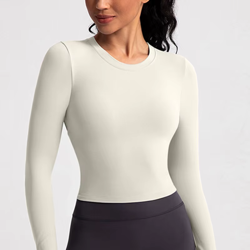 Cloud Hide – chemises de Yoga noires pour femmes, chemisier à manches longues, grande taille, haut d