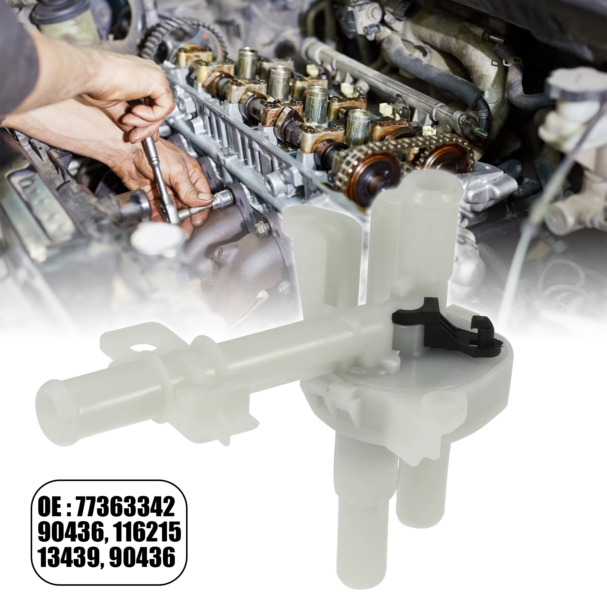 Accessoire de boîtier de thermostat de voiture X Autohaux 77363342 90436 116215 13439 90436 pour