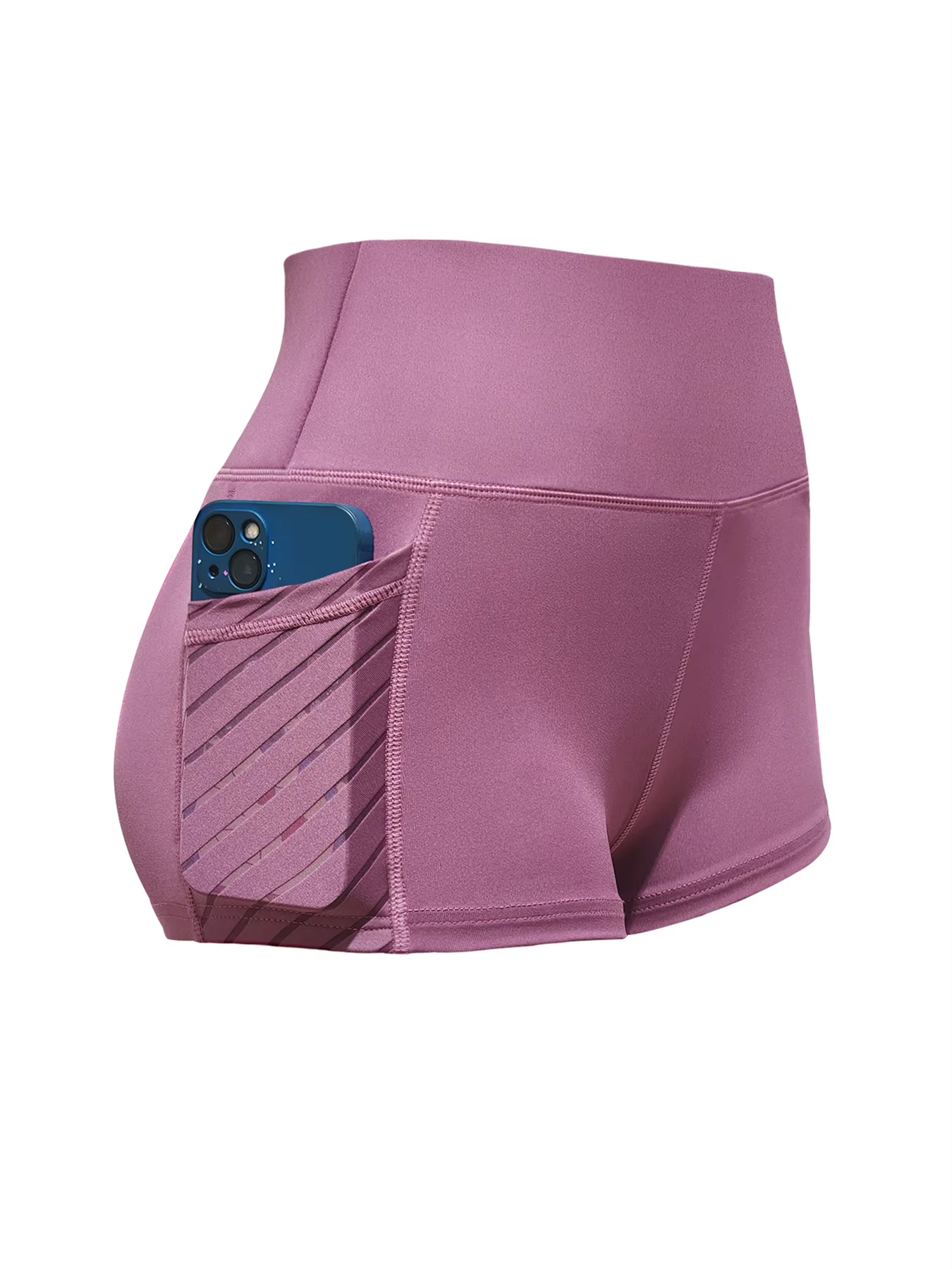Short de yoga élastique taille haute pour femme, poche latérale, levage de la hanche, course à pied,