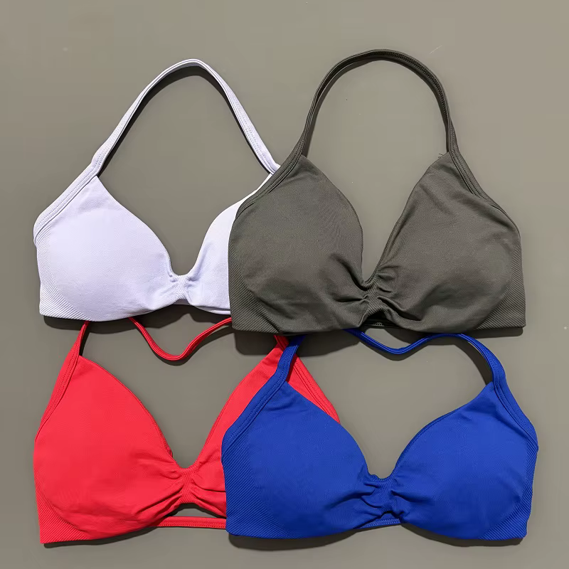 Soutien-gorge de sport à bretelles, sous-vêtements de Yoga pour femmes, haut de gymnastique, exercic