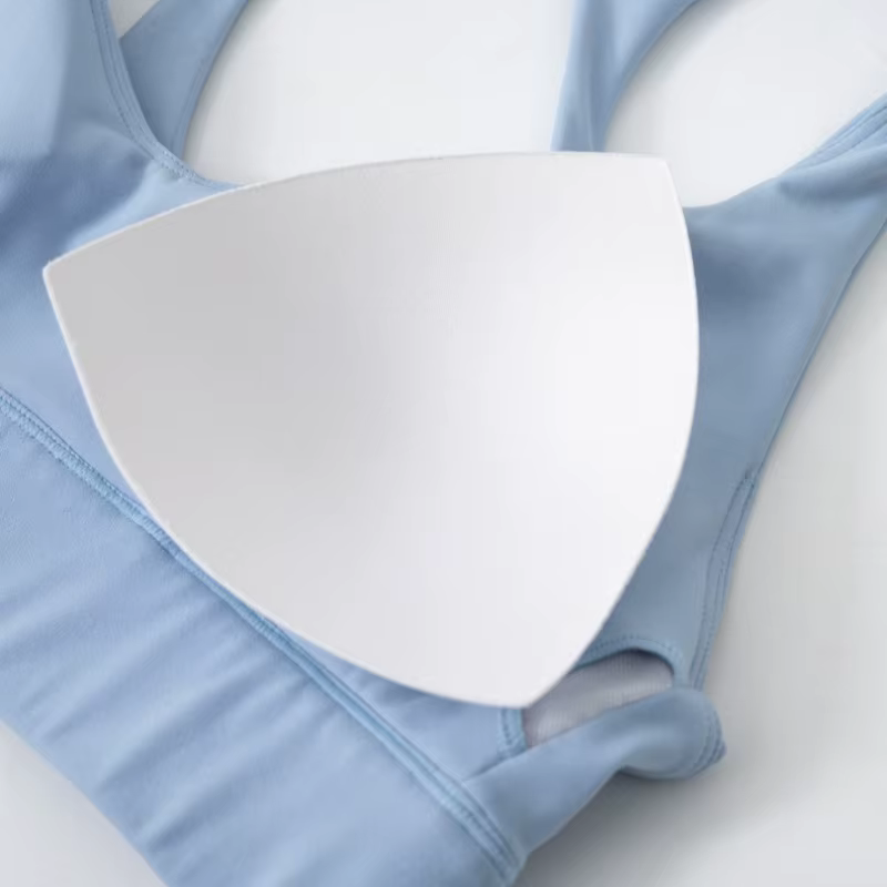 Soutien-gorge de sport Yoga pour femmes, coussin de poitrine amovible, haut à licou, Push-up, dos ou