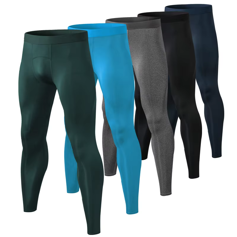 Leggings de course pour hommes pantalons de Sport de Fitness de gymnastique à séchage rapide entraîn