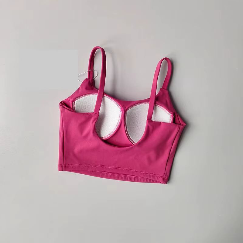 Femmes Sport soutien-gorge haut Push Up Fitness fixe avec coussinet Yoga soutien-gorge sous-vêtement