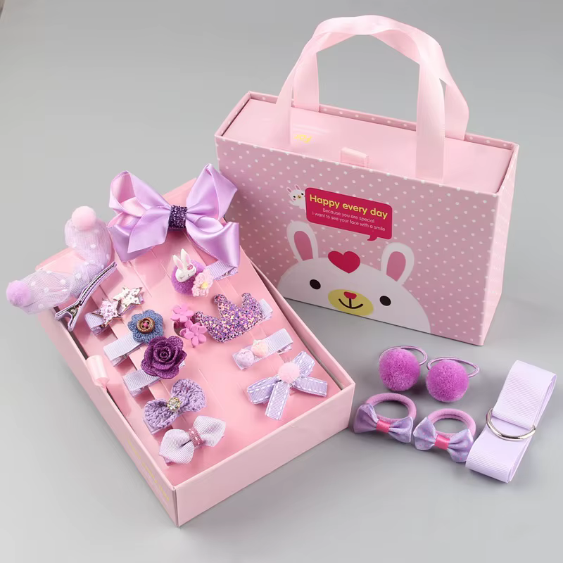 18 pièces/pack bébé filles cheveux accessoires épingle à cheveux princesse coiffure fille enfants Ba
