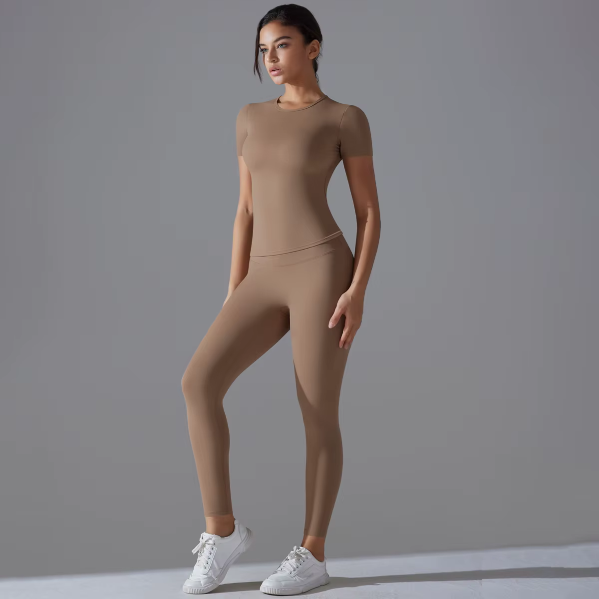 Ensemble de Leggings de gymnastique à séchage rapide, combinaison de Yoga, ensemble de sport, manche