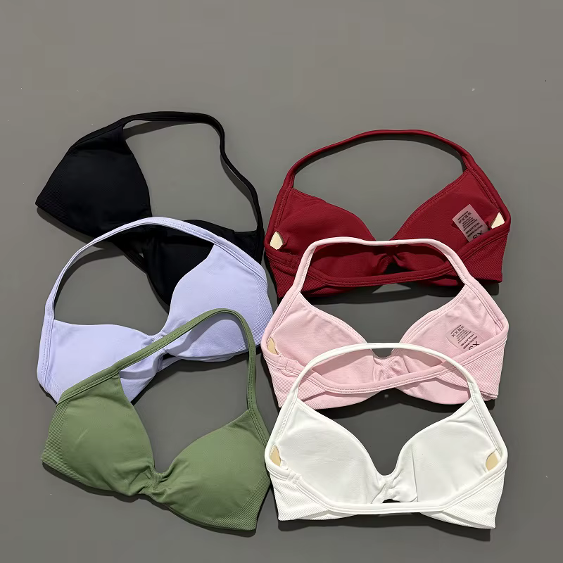 Soutien-gorge de sport à bretelles, sous-vêtements de Yoga pour femmes, haut de gymnastique, exercic