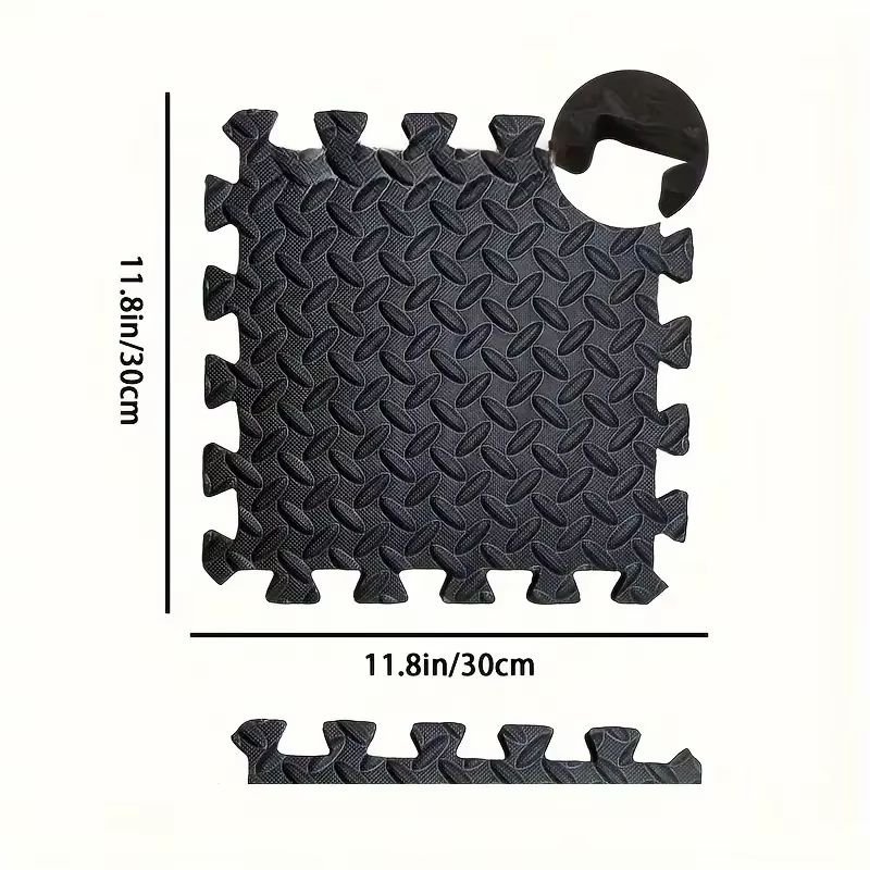 Tapis de yoga emboîtables 30x30cm, 16 pièces, équipement de gym et de yoga à domicile, tapis de prot