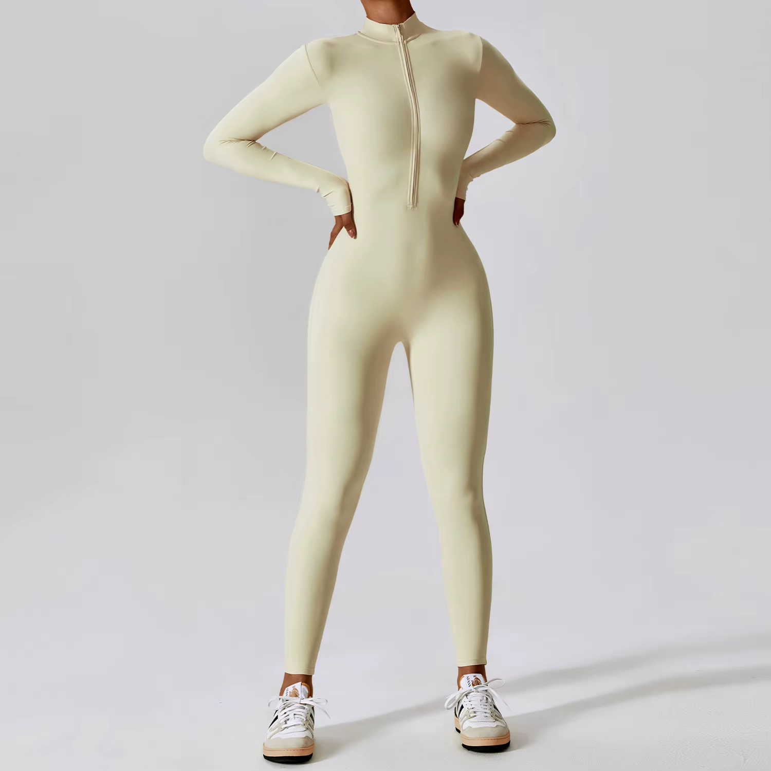 Combinaison de Yoga à manches longues pour femmes, vêtements de sport, combinaisons de gymnastique à