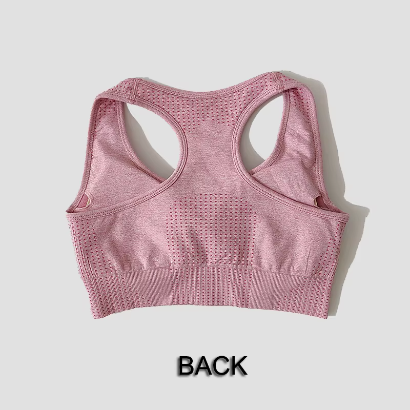 Soutien-gorge de sport sans couture pour femmes, haut court de gymnastique, Fitness, course à pied, 