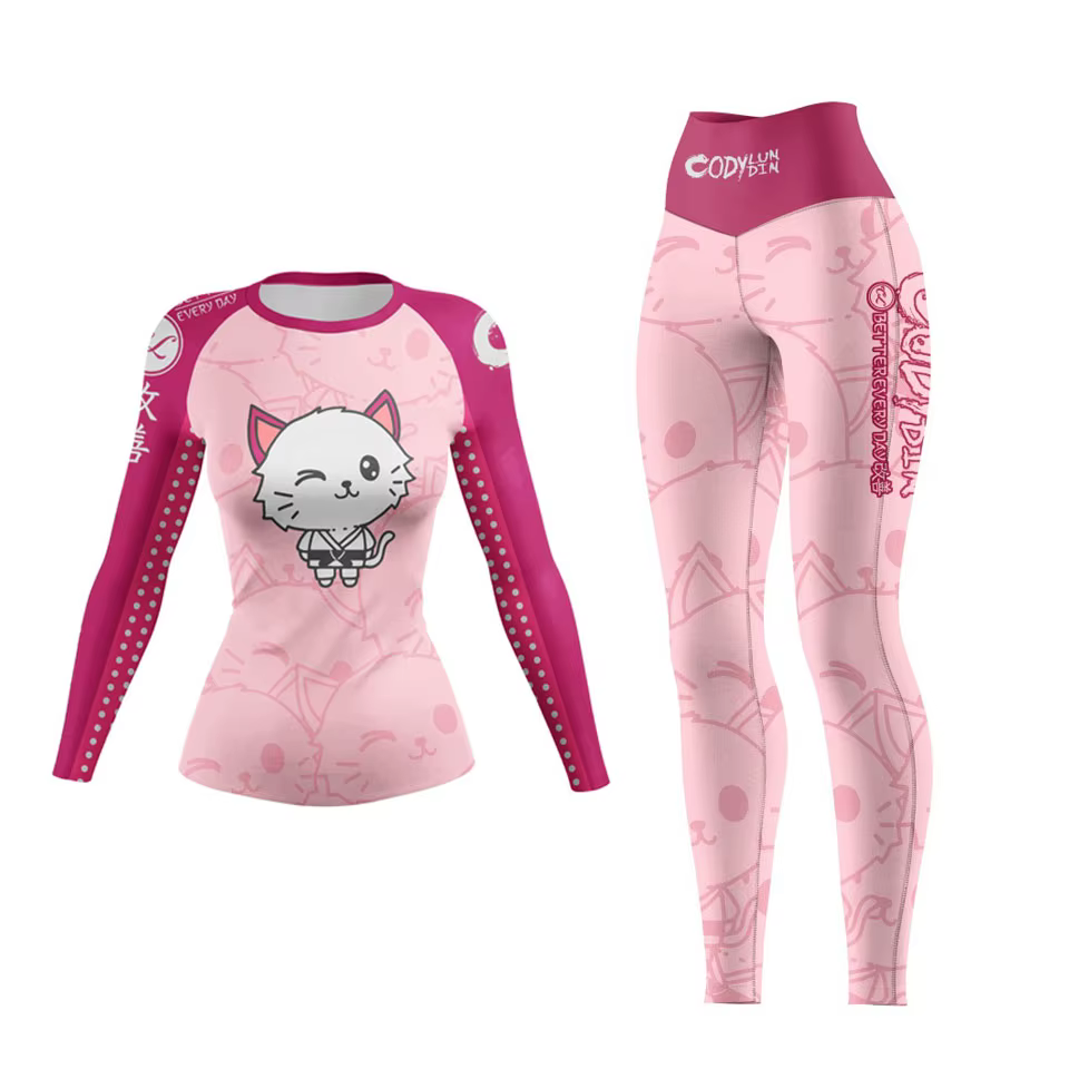 Vêtements de sport de Yoga pour femmes, Compression MMA boxe Muay Thai Rashguard, vêtements d'entraî