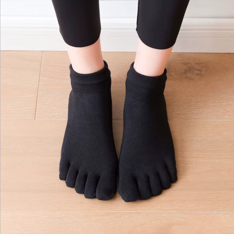 Pilates danse gymnastique Yoga chaussettes coton cinq doigts antidérapant chaussettes de sport respi