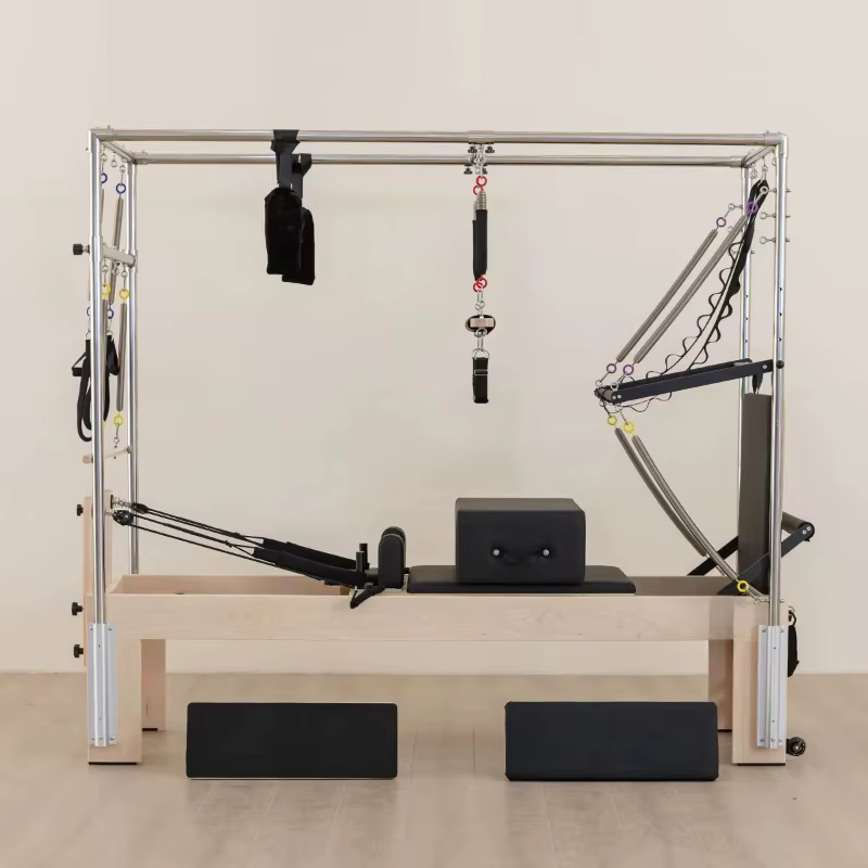 Reformer de Pilates Commercial surélevé personnalisé 3-en-1 pour Studio de Yoga et Pilates