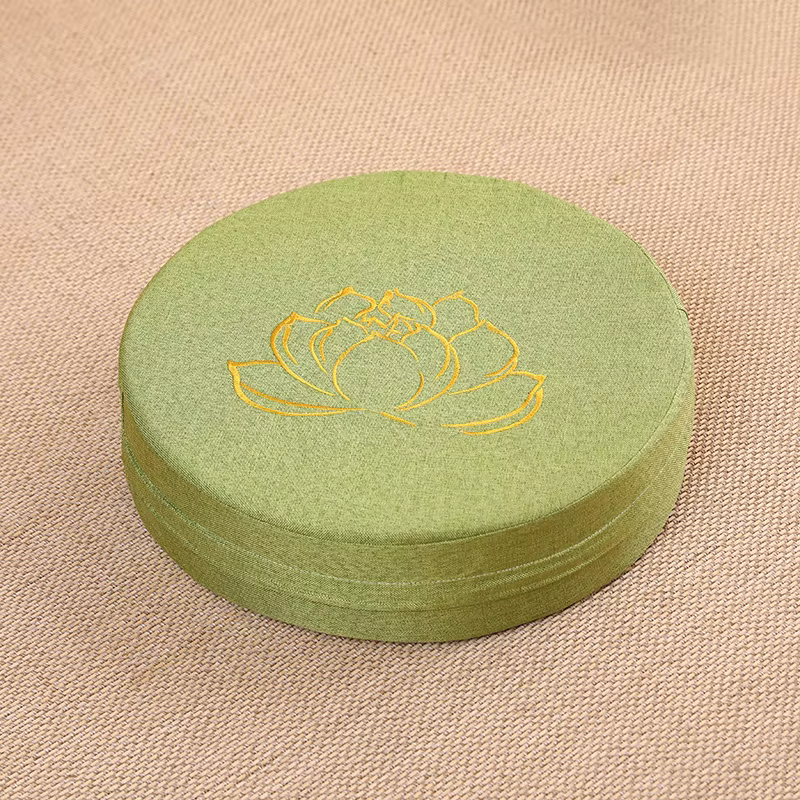 Coussin en lin pour Yoga et méditation, 40x6cm, Texture de Lotus dure, coussin de méditation, oreill
