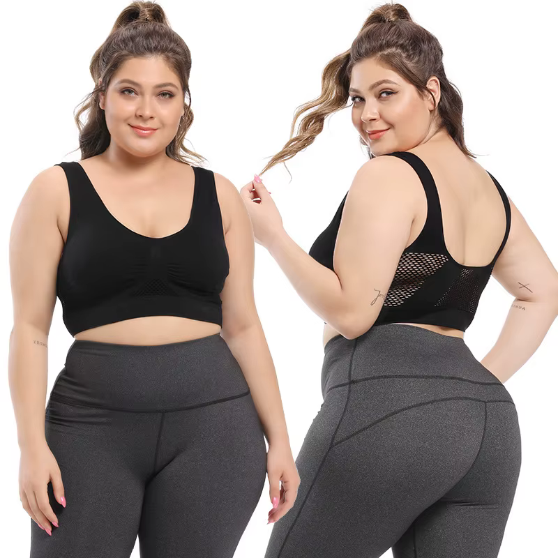Soutien-gorge de sport respirant pour femmes, absorbant la sueur, coussinet antichoc, haut de sport,