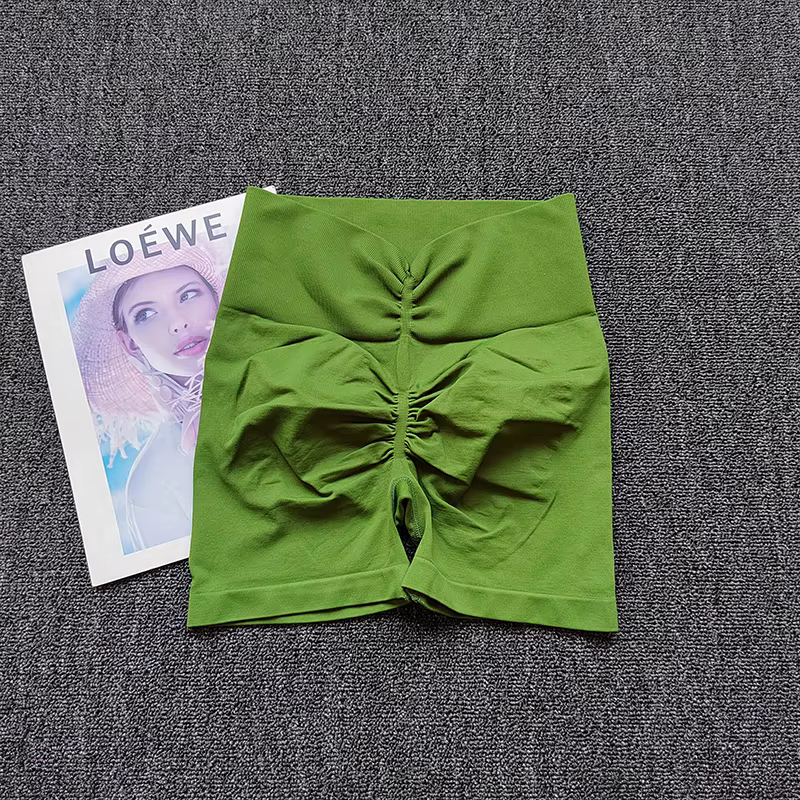Peach – short de Yoga à haute élasticité, taille haute, pour gymnastique, levage des hanches, Fitnes