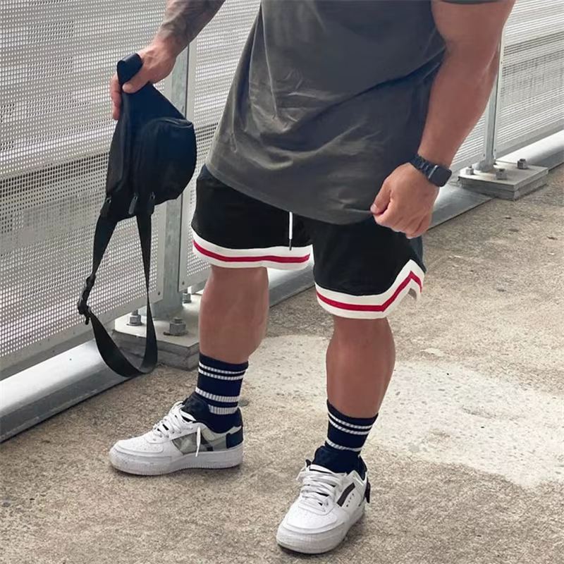 Short de sport d'entraînement d'été hommes Fitness maille respirant Fitness sport pantalons courts l