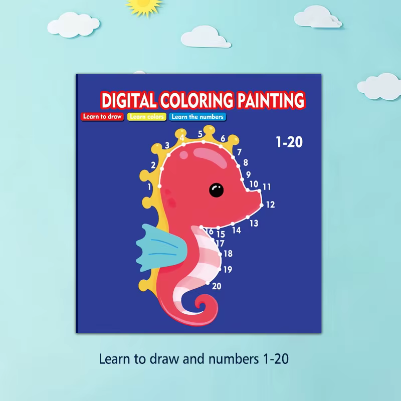 Dessin câblé, livre de dessin de graffiti pour enfants, apprendre les chiffres, l'enseignement préco
