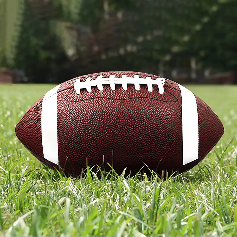 Ballon gonflable de rugby en PVC écologique, football américain, ballon en cuir pour enfants, fourni