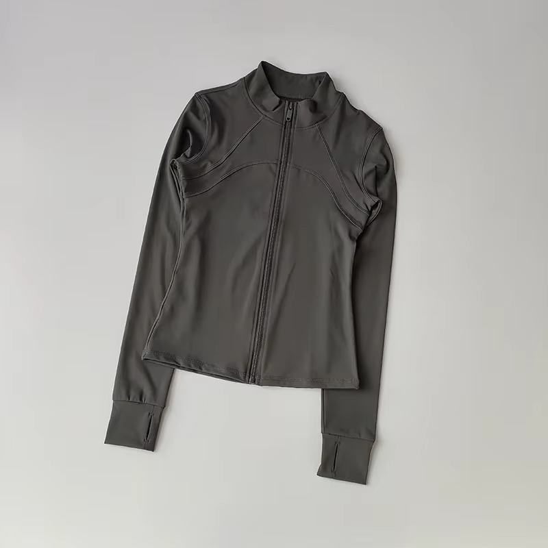 Veste de sport à fermeture éclair pour femmes, combinaisons de Yoga, coupe cintrée, entraînement pou
