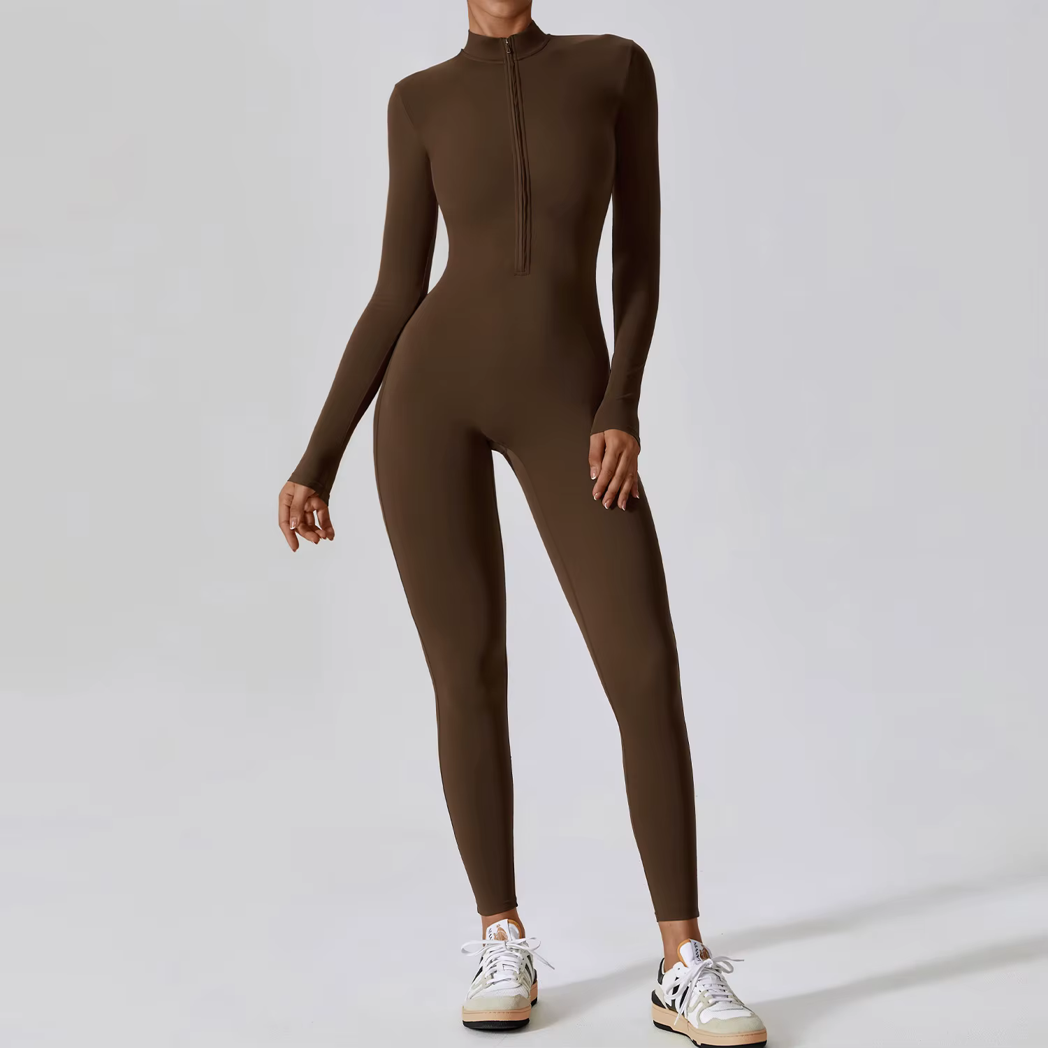 Combinaison de Yoga à manches longues pour femmes, vêtements de sport, combinaisons de gymnastique à