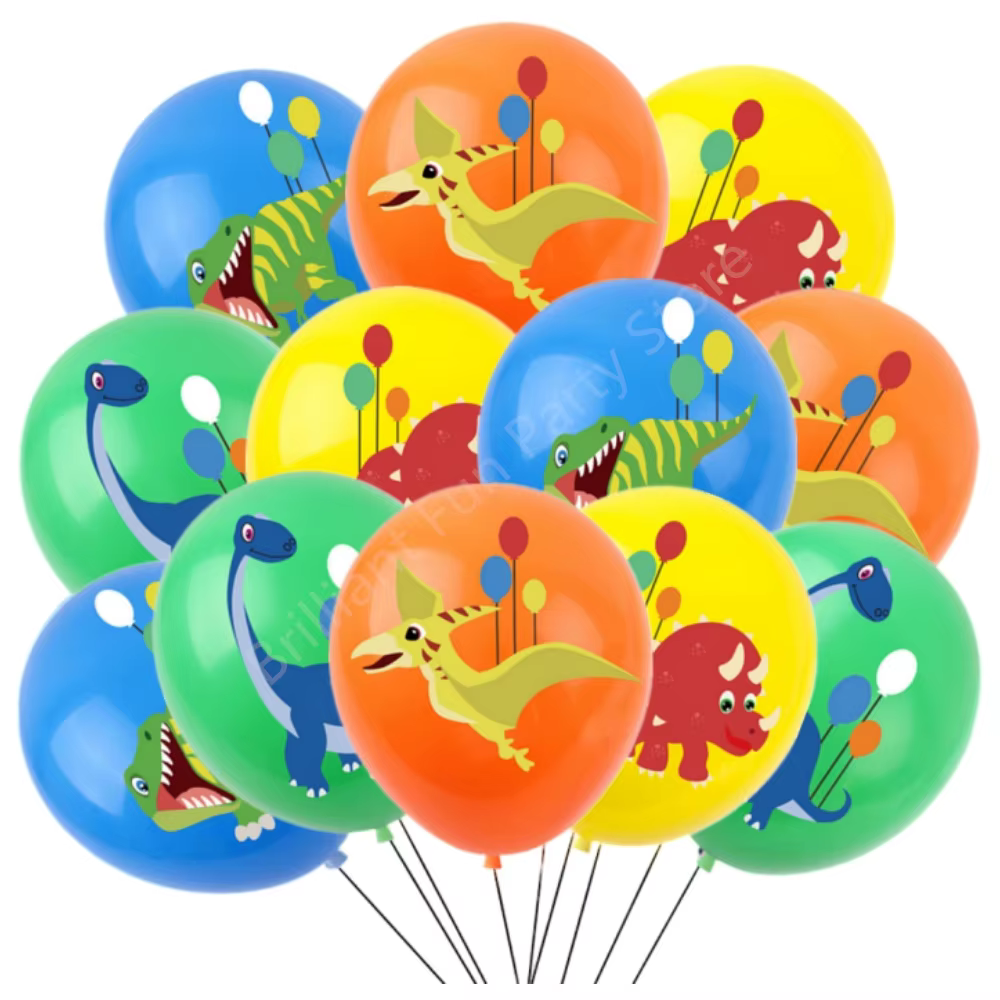 Bouquet de ballons en Latex dinosaure, Jungle Dino, fournitures de fête d'anniversaire, décorations