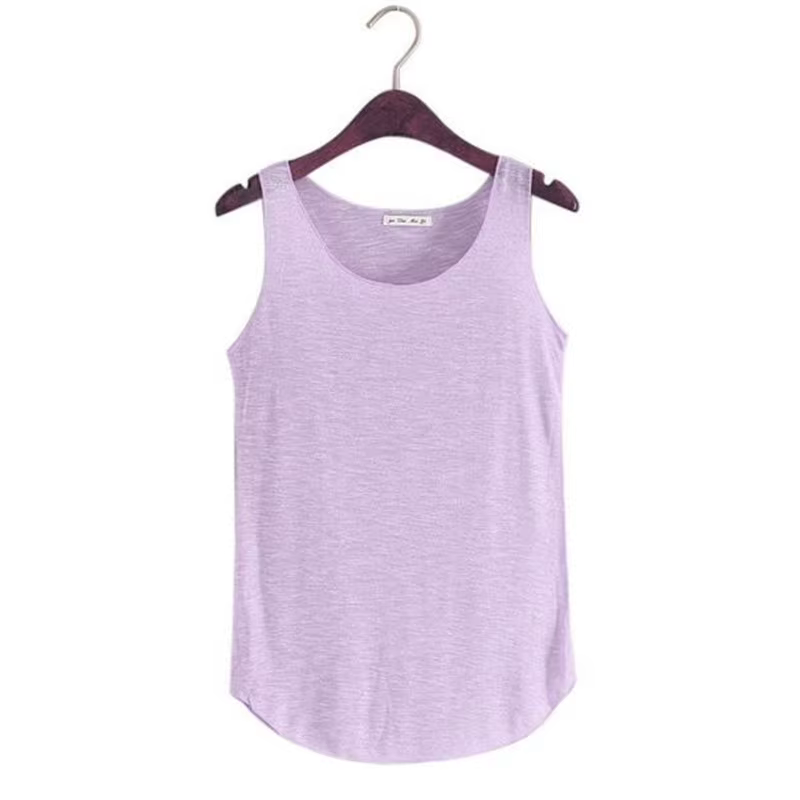 T-shirt de sport en coton et bambou mélangé pour femme, vêtement solide et décontracté, col en U, po