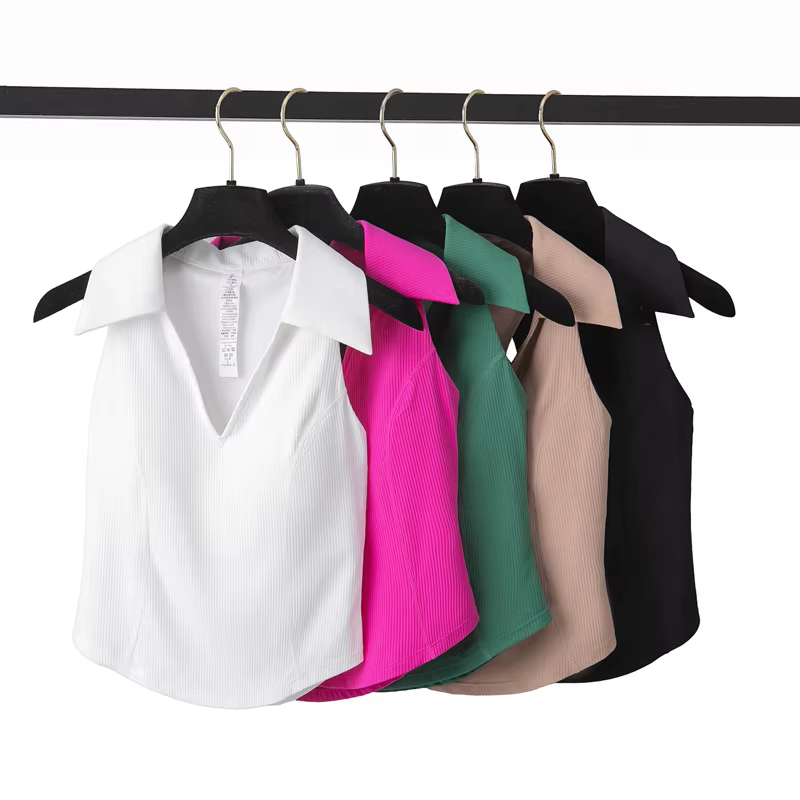 Chemise de Yoga sans manches pour femmes, coupe cintrée, col en v, haut de course, respirant, séchag