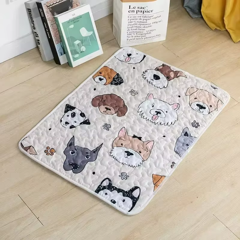 Tapis lavable pour couches pour animaux de compagnie, tapis réutilisable pour chiens, lit d'urine la