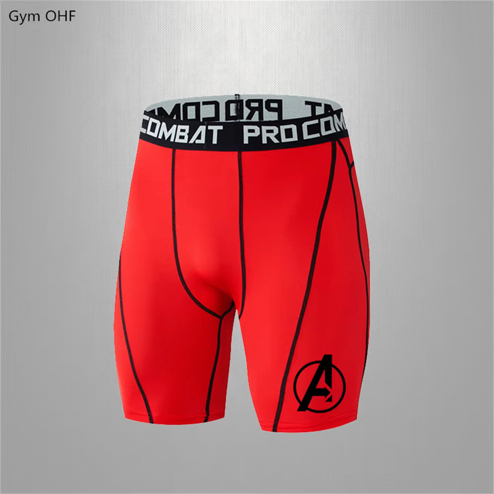 Legging de Yoga Super Hero pour hommes, collant de course, short de sport, de Compression, de Fitnes