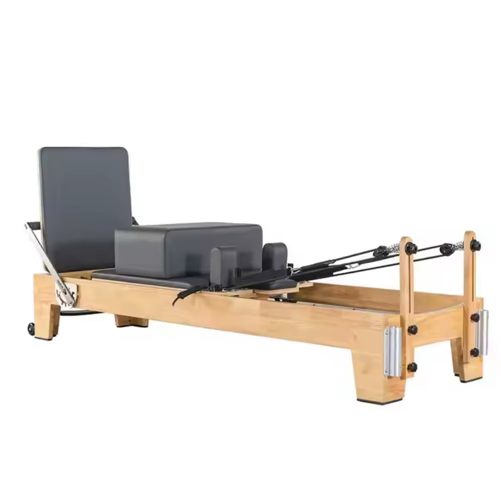 Reformer Pilates Machine Professionnel Bois de Chêne Matériel Pilates Reformer Lits Logo Personnalis