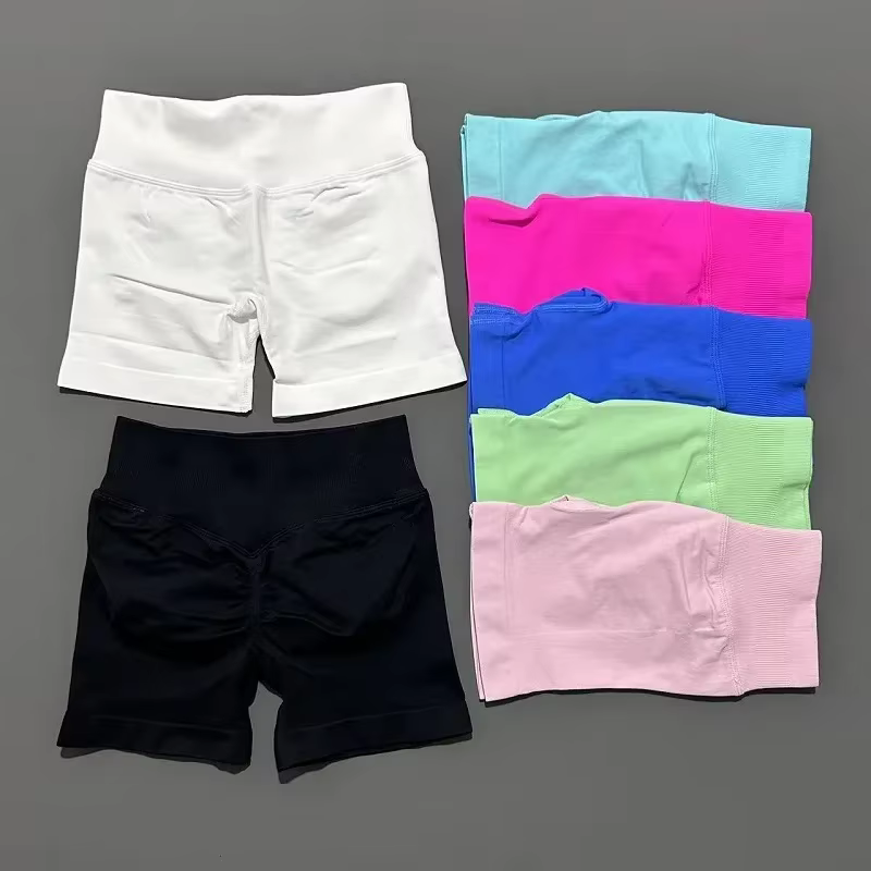 Shorts de sport HISTELLO 4,5 pouces pour femme, shorts de yoga sans couture taille basse, leggings d