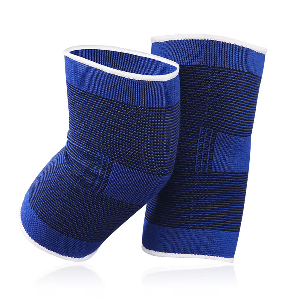 1 paire de genouillères élastiques bleues, attelle de soutien du genou, arthrite des jambes, blessur