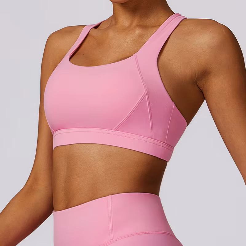Hearuisavy séchage rapide dos nu vêtements de Yoga gilet de course femmes brassière d'entraînement F