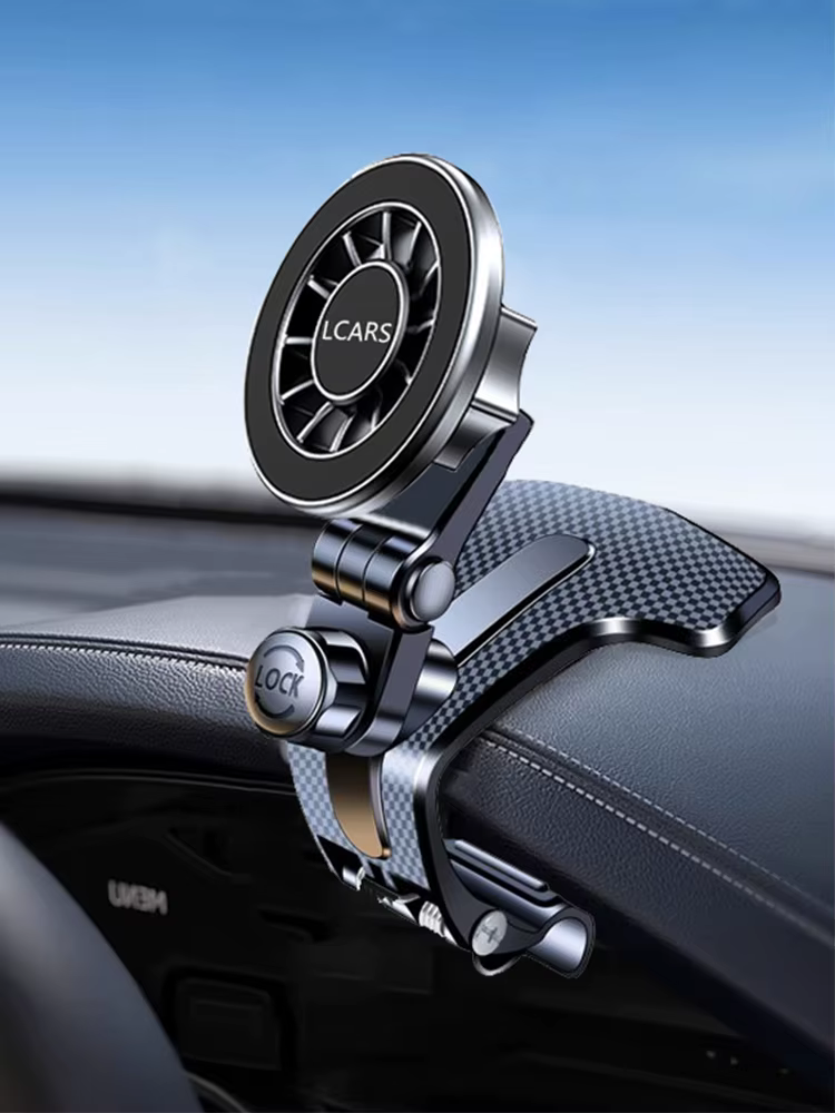 Support de voiture réglable multi-angle pour téléphone, Clip de tableau de bord Cool, Rotation unive