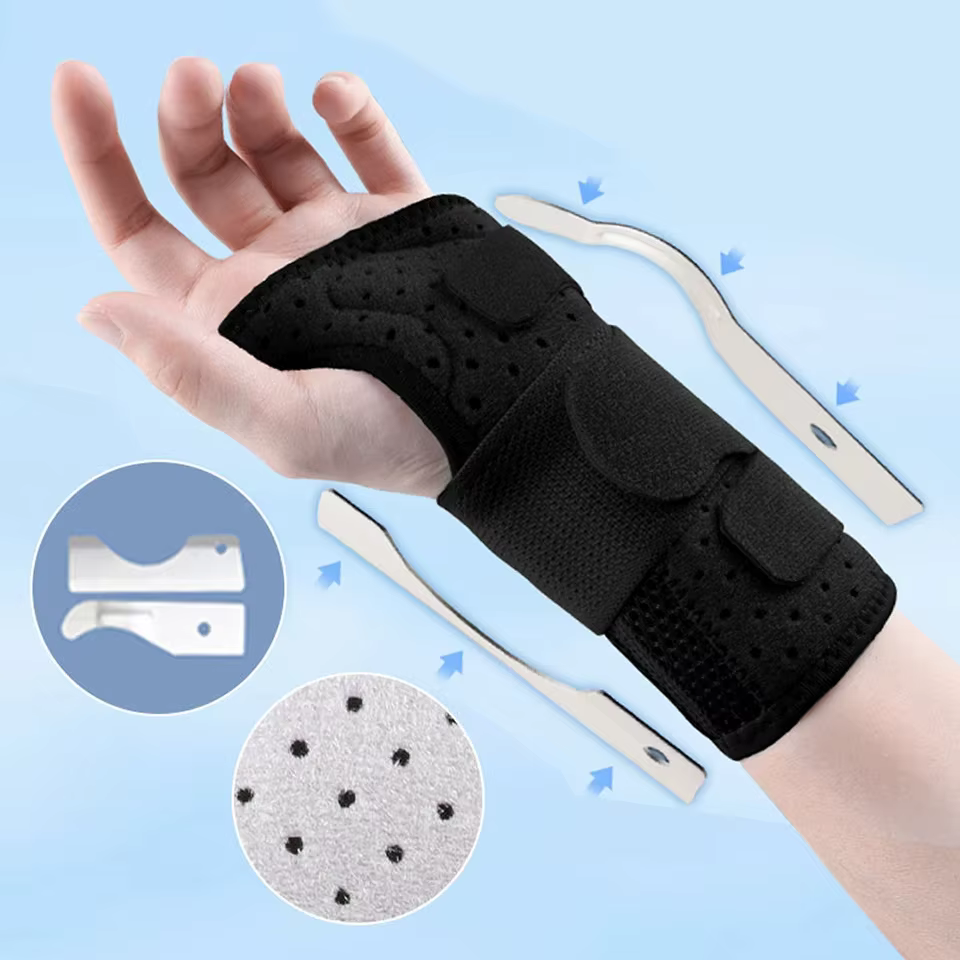 LOOGDEEL-Attelle de support de poignet respirante pour homme, attelle professionnelle, bracelet pour