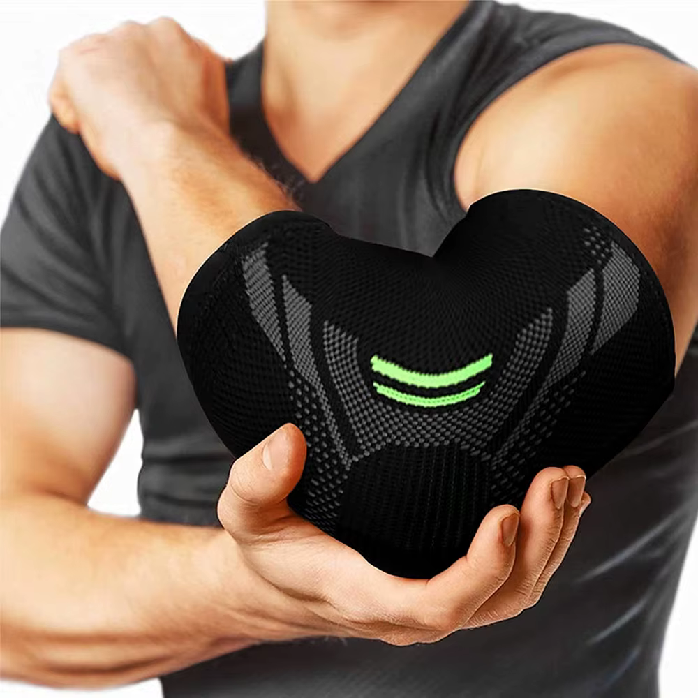 Support de coude élastique pour gymnastique, coussinet de protection pour coude, absorbe la sueur, S