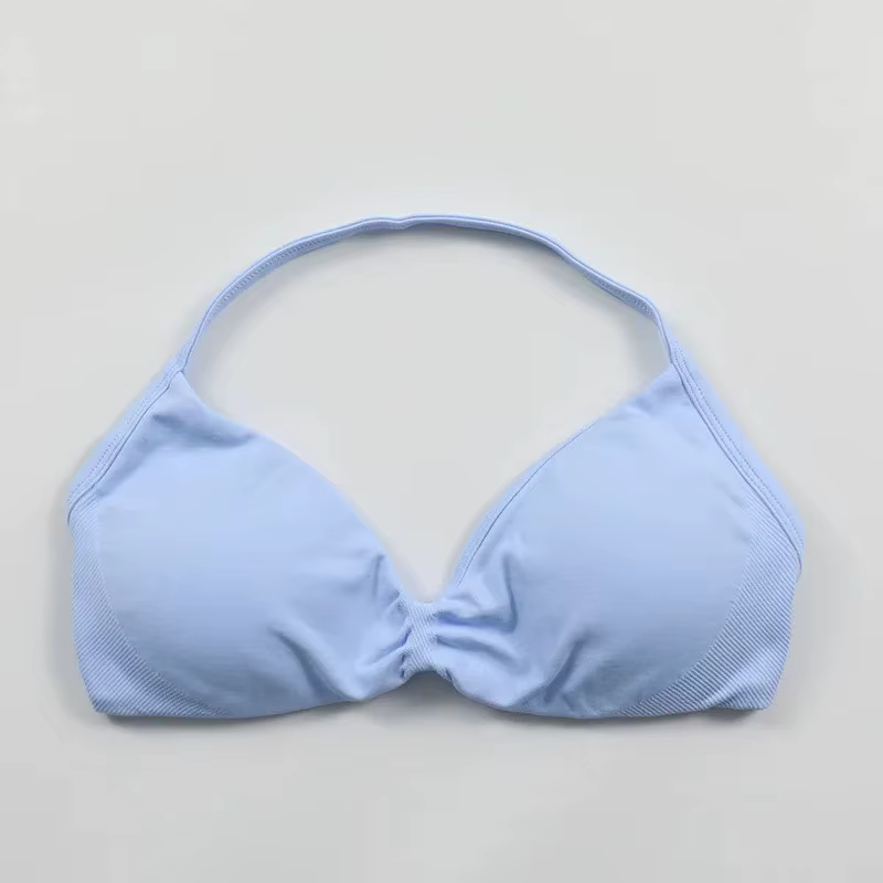 Soutien-gorge de sport à lacets à haut support pour femmes – Camisole à fines bretelles, sans coutur